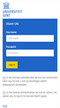 Mobile Screenshot of login.ugent.be