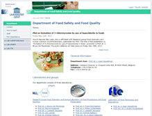 Tablet Screenshot of foodscience.ugent.be
