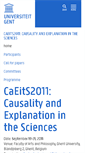 Mobile Screenshot of caeits2011.ugent.be