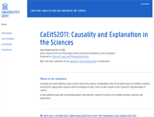 Tablet Screenshot of caeits2011.ugent.be