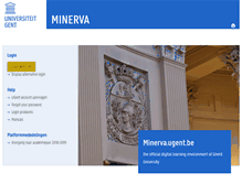 Tablet Screenshot of minerva.ugent.be