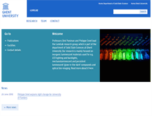 Tablet Screenshot of lumilab.ugent.be