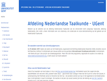 Tablet Screenshot of nederlandsetaalkunde.ugent.be