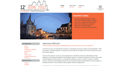 Desktop Screenshot of oipe2012.ugent.be