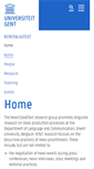 Mobile Screenshot of ntt.ugent.be