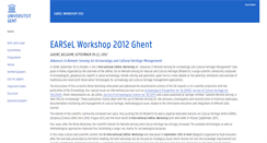 Desktop Screenshot of earsel2012.ugent.be