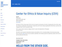 Tablet Screenshot of cevi-globalethics.ugent.be