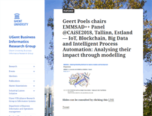 Tablet Screenshot of managementinformatics.ugent.be