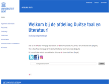 Tablet Screenshot of duits.ugent.be