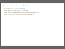 Tablet Screenshot of mastermanagementgezondheidszorg.ugent.be