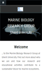 Mobile Screenshot of marinebiology.ugent.be