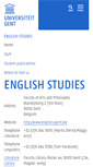 Mobile Screenshot of english.ugent.be