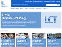 Tablet Screenshot of lct.ugent.be