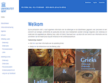 Tablet Screenshot of latijnengrieks.ugent.be