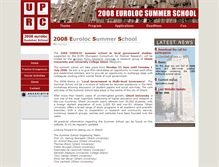 Tablet Screenshot of eurolocsummerschool2008.ugent.be