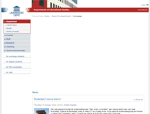 Tablet Screenshot of onderwijskunde.ugent.be