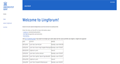 Desktop Screenshot of lingforum.ugent.be