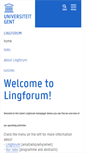 Mobile Screenshot of lingforum.ugent.be