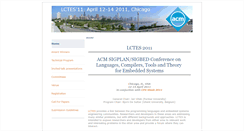 Desktop Screenshot of lctes2011.elis.ugent.be